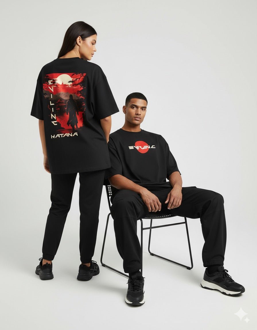 EvilInc Katana Unisex Oversized Terry Shirt - Evil Inc