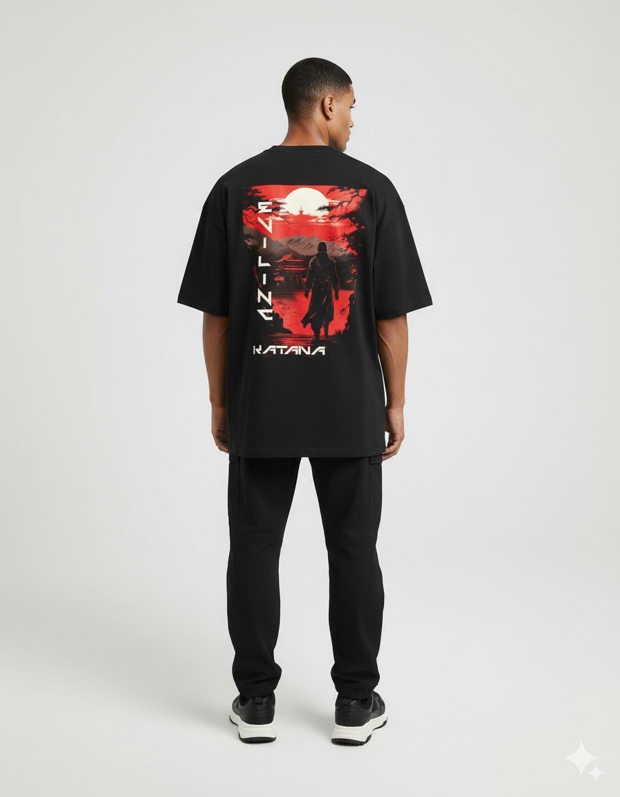 EvilInc Katana Unisex Oversized Terry Shirt - Evil Inc