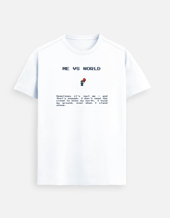 EvilInc Pixels Me vs The World Supima Shirt - Evil Inc