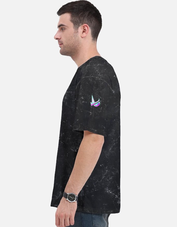 Evilinc "Too Cold To Be Hot" Unisex Acid Washed Oversized Tee