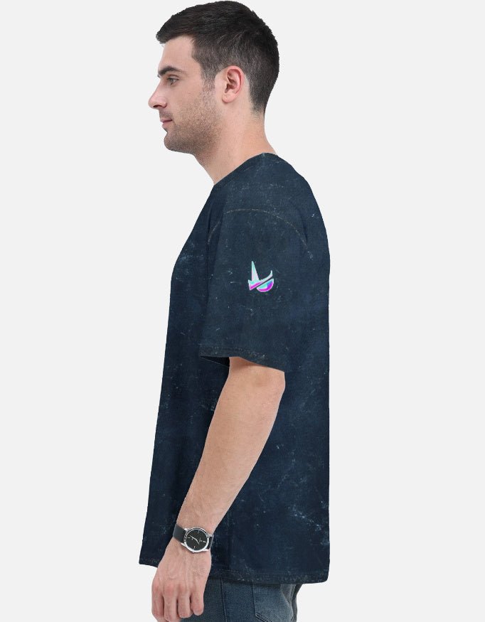 Evilinc "Too Cold To Be Hot" Unisex Acid Washed Oversized Tee